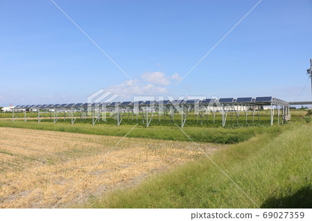 Solar panel_farming type solar, Yatomi City, Aichi Prefecture 69027359