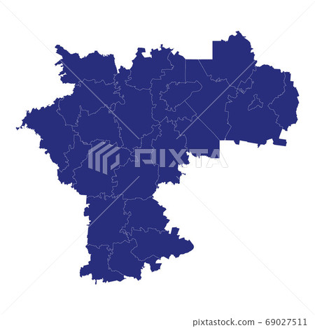 High Quality map region of Russia Template for 69027511