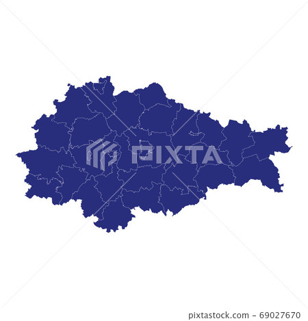 High Quality map region of Russia Template for 69027670