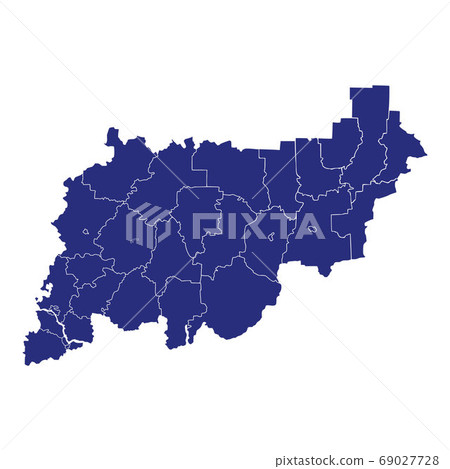 High Quality map region of Russia Template for 69027728