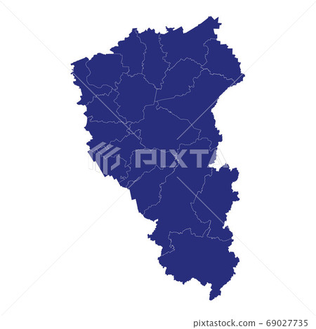 High Quality map region of Russia Template for 69027735