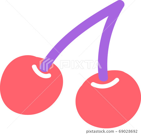 Cherry illustration material 69028692