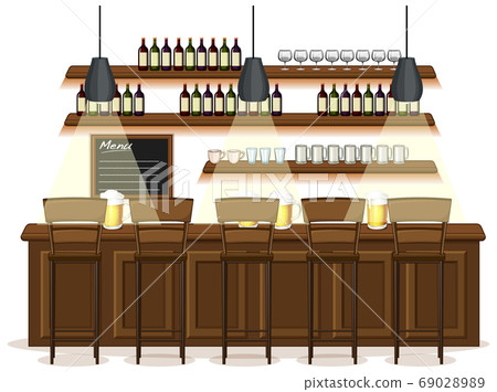 Pub and restaurant background scene Pub and restaurant background scene 69028989