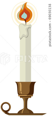 Candle on the candle holder Candle on the candle holder 69030138