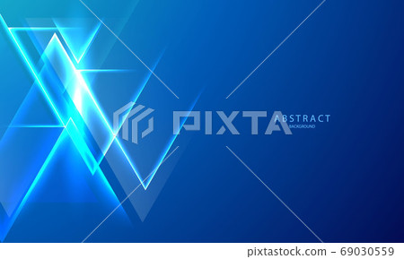 Abstract blue gradient background graphic design, light effect. neon glow and flash background. 69030559