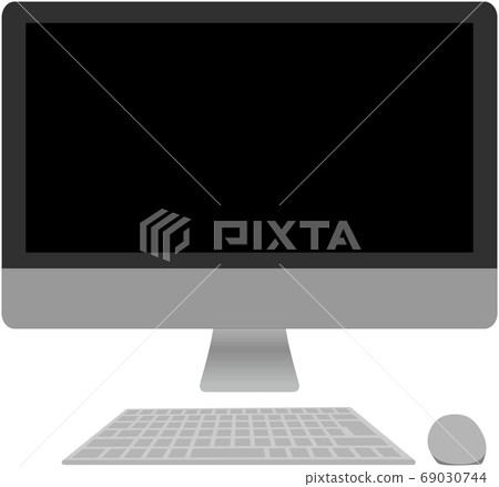 簡單的高分辨率監控計算機的插圖 簡單的高分辨率監控計算機的插圖 69030744