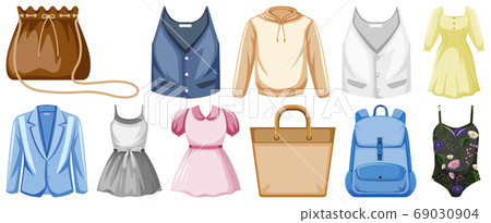 Set of costume objects Set of costume objects 69030904