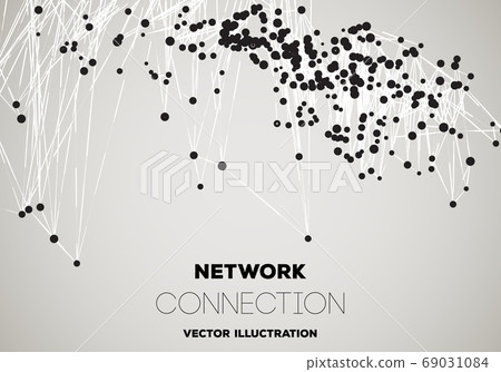 Communication social mesh. Network polygonal Communication social mesh. Network polygonal 69031084