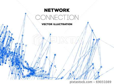 Communication social mesh. Network polygonal Communication social mesh. Network polygonal 69031089