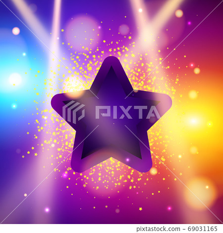 Special light effects. Realistic vector bright 69031165