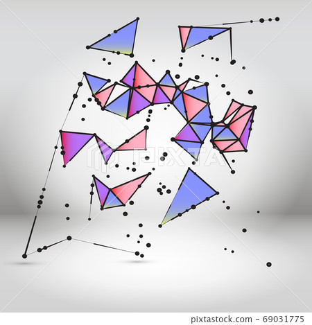 Abstract Geometric Polygonal Shape. Futuristic 69031775