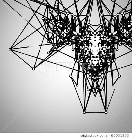 Abstract Geometric Polygonal Shape. Futuristic 69031803