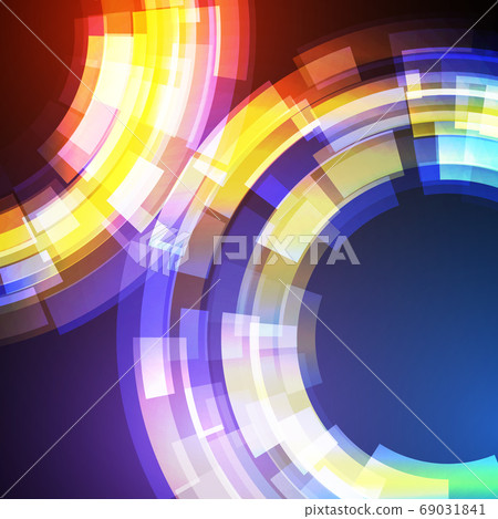 Techno Geometric Vector Circle Modern Science 69031841