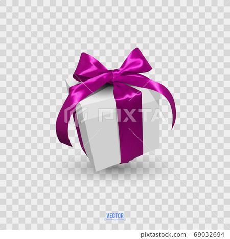 gift box with red bow gift box with red bow 69032694