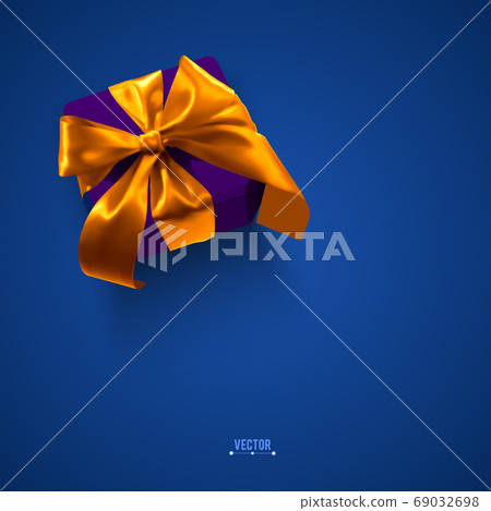 gift box with red bow gift box with red bow 69032698
