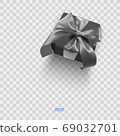 gift box with red bow 69032701