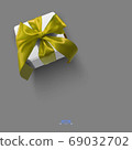 gift box with gold bow 69032702