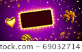 Happy Valentine's Day banner template. 69032714
