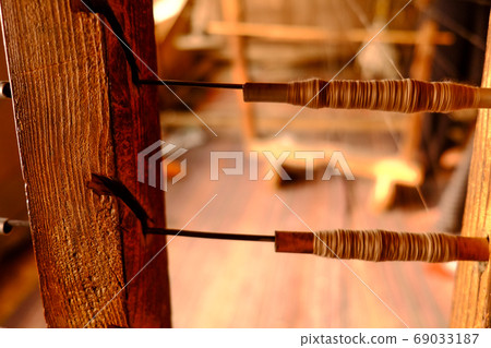 Snow mountains and Srinagar cityscape in the northernmost Kashmir region of India 69033187