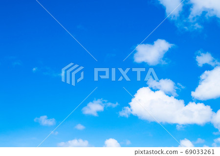 blue sky and white clouds 69033261
