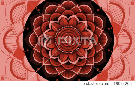 Beautiful colour mandala background Beautiful colour mandala background 69034206