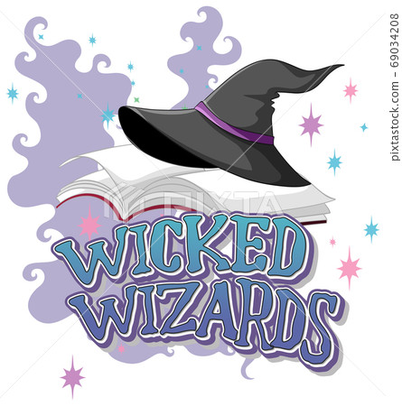 Wicked wizards logo on white background 69034208