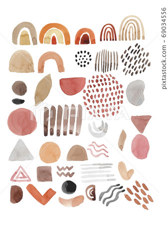 Brown watercolor Brown watercolor 69034556