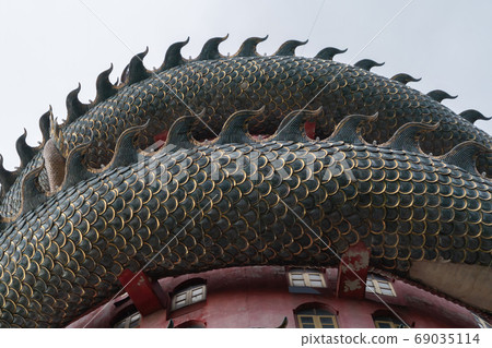 Wat Samphran or Chinese Dragon Temple in Sam Phran District in N Wat Samphran or Chinese Dragon Temple in Sam Phran District in N 69035114