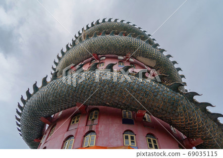 Wat Samphran or Chinese Dragon Temple in Sam Phran District in N 69035115