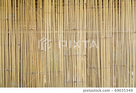 Traditional Woven wood rattan or timber pattern nature texture s 69035349