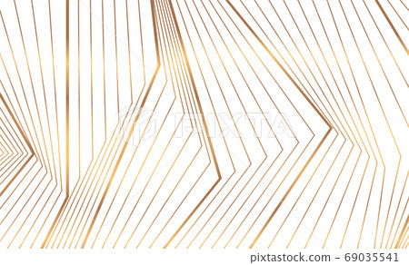 Abstract golden 3d lines refraction minimal background Abstract golden 3d lines refraction minimal background 69035541