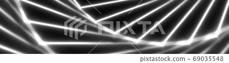 White laser lines abstract hi-tech background 69035548