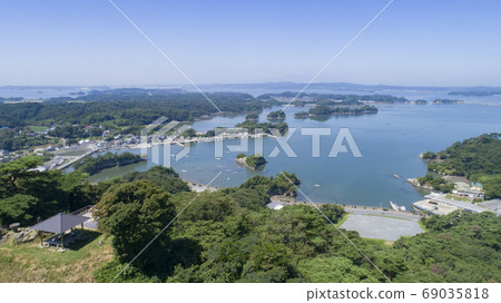 《宮城縣/松島市》大高森風景（鳥瞰） 69035818