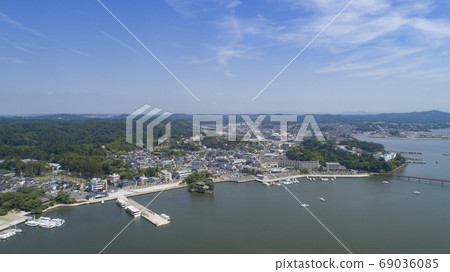 《Miyagi Prefecture》Aerial view of Matsushima Bay 《Miyagi Prefecture》Aerial view of Matsushima Bay 69036085