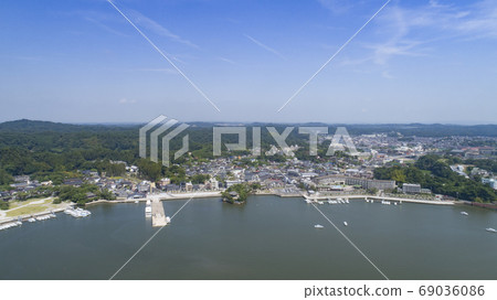 《Miyagi Prefecture》Aerial view of Matsushima Bay 《Miyagi Prefecture》Aerial view of Matsushima Bay 69036086