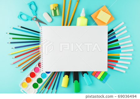 A set of school supplies for learning and creative A set of school supplies for learning and creative 69036494