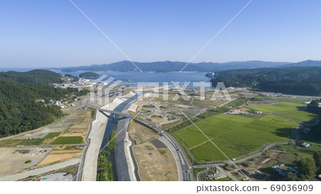 《宮城縣》南三陸城市景觀鳥瞰圖2020.8 《宮城縣》南三陸城市景觀鳥瞰圖2020.8 69036909