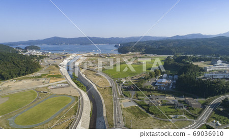 《宮城縣》南三陸城市景觀鳥瞰圖2020.8 69036910