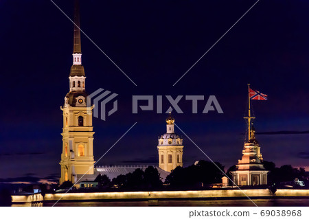 Night view of Peter and Paul fortress Night view of Peter and Paul fortress 69038968