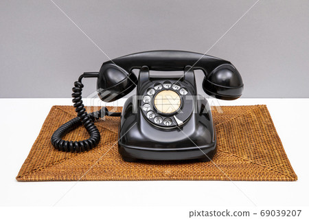 Showa Retro's two black phones Showa Retro's two black phones 69039207