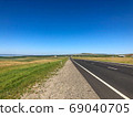 Highway on a Sunny summer day with a blue sky.  69040705
