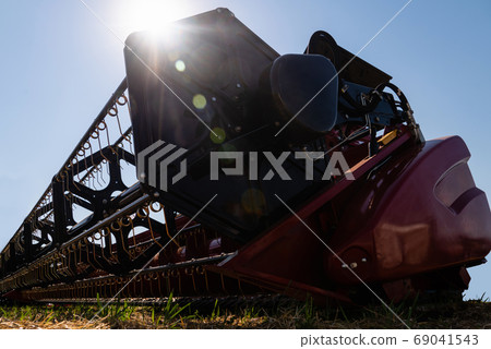 Close up of combine harvester  69041543