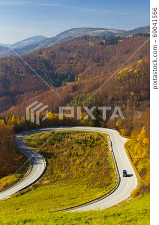 Road in National Park Slovensky Raj, Slovakia Road in National Park Slovensky Raj, Slovakia 69041566