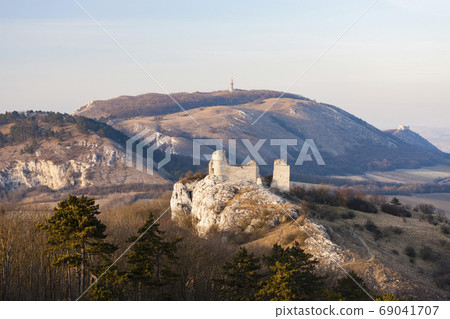 Sirotci hradek ruins and Devicky ruins on Palava 69041707