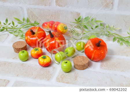 蔬菜,水果,微型食品,玩具,西紅柿,蘋果,青蘋果,南瓜,食品 蔬菜,水果,微型食品,玩具,西紅柿,蘋果,青蘋果,南瓜,食品 69042202