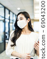 女商人以面具形式 69043200