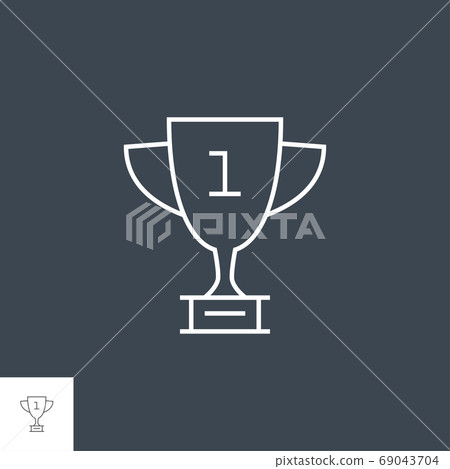 Award Related Vector Line Icon Award Related Vector Line Icon 69043704