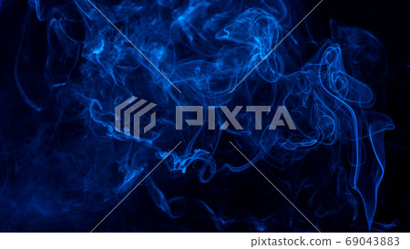 煙 藍色 背景 萬聖節 smoke background Halloween 煙 けむり バック 69043883