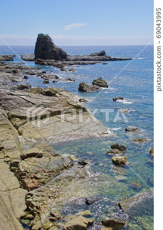 Nanki coastal scenery, near Wuka, Kushimoto-cho, Higashimuro-gun, Wakayama Prefecture Nanki coastal scenery, near Wuka, Kushimoto-cho, Higashimuro-gun, Wakayama Prefecture 69043995