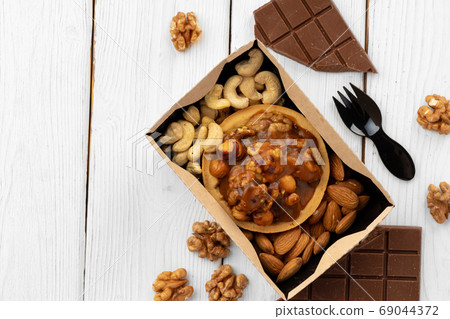 Sweet dessert with chocolate and close up Sweet dessert with chocolate and close up 69044372